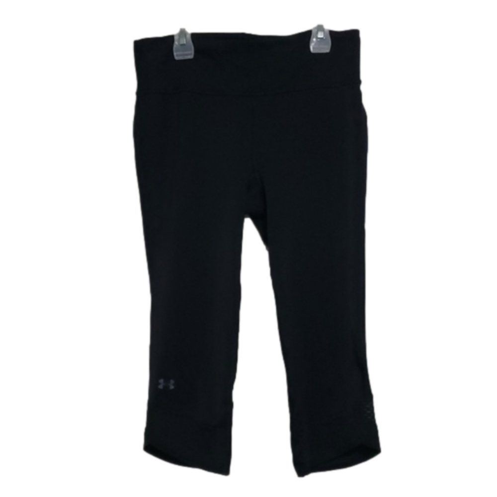 Under Armour Black Crop Mesh Leggings Sz XS